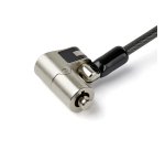 StarTech.com 6.6ft (2m) 3-in-1 Universal Laptop Cable Lock - Keyed Laptop/Desktop Security Cable Lock Compatible w/ K-Slot, Nano & Wedge Slot Computer - Anti-Theft Steel Cable Lock with Keys - TAA