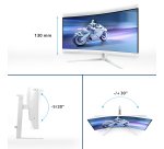 Philips Evnia 5000 34M2C5501A/00 écran plat de PC 86,4 cm (34") 3440 x 1440 pixels Wide Quad HD LCD Blanc