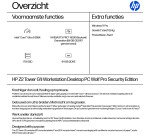 HP Z2 Tower G1i Wolf Pro Security Edition Intel Core Ultra 9 285K 64 GB DDR5-SDRAM 1 TB SSD Windows 11 Pro Workstation AI Workstation, AI PC Zwart