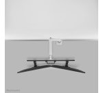 Neomounts DS75S-950WH2 Support d'écran à fixer 17-32" - ressort à gaz - Topfix - arrêt 180°