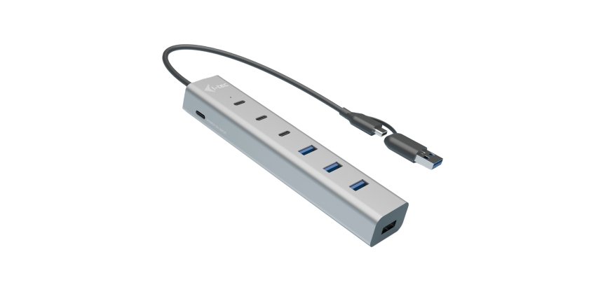 i-tec USB-C/USB-A Charging Metal HUB 7 port (3x USB-C, 4x USB-A)