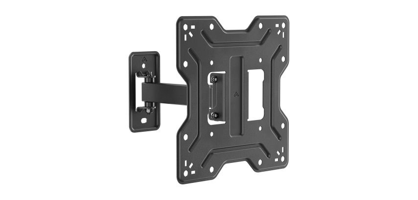 AISENS Soporte Eco Giratorio, Inclinable Para Monitor/TV 30kg (2 Pivotes) De 23"-43", Negro