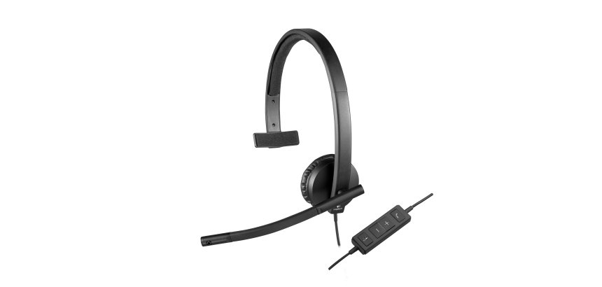 Logitech H570E Auricolare Cablato A Padiglione Ufficio USB tipo A Nero