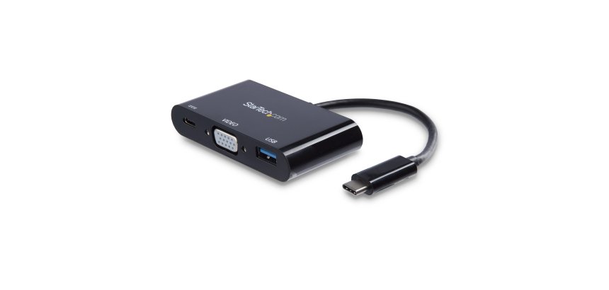StarTech.com Adaptateur multiport USB-C vers VGA avec port USB-A et Power Delivery