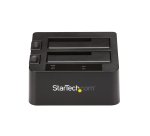 StarTech.com Dock pour Disques Durs USB 3.2 à SATA à 2 Baies, Station d'Accueil pour Disques Durs USB 10 Gbps, Dock pour HDD/SSD externes 2,5/3,5" SATA I/II/III, Baie pour Disque Dur Remplaçable à Chaud
