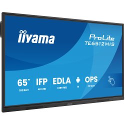 iiyama TE6512MIS-B4AG Écran d'affichage dynamique Écran plat de signalisation numérique 165,1 cm (65") LCD Wifi 400 cd/m² 4K Ultra HD Noir Écran tactile Intégré dans le processeur Android 11 24/7