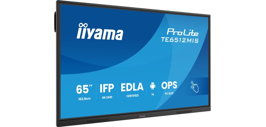 iiyama TE6512MIS-B4AG Écran d'affichage dynamique En forme de kiosk 165,1 cm (65") LCD Wifi 400 cd/m² 4K Ultra HD Noir Écran tactile Intégré dans le processeur Android 24/7