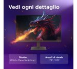 Lenovo LOQ 27-10 - Monitor Gaming 27" IPS Flat FHD 1920x1080 0 200Hz 0.5ms - AMD FreeSync Premium + VESA AdaptiveSync 2xHDMI 2.1 + 1xDP 1.4 - Stand Tilt Cavo DP incluso