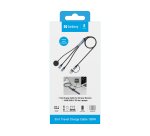 Sandberg 441-69 USB-kabel 1,2 m USB A/USB C 2 x USB-C/MagSafe 100 W Zwart