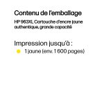 HP 963XL Cartouche d'encre jaune authentique, grande capacité
