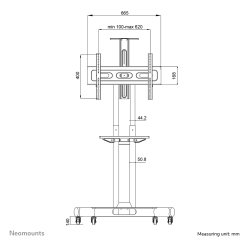 Support écran au sol NM-M1700BLACK Neomounts