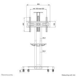Support écran au sol NM-M1700BLACK Neomounts