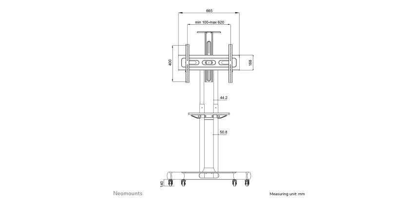 Support écran au sol NM-M1700BLACK Neomounts