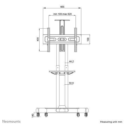 Support écran au sol NM-M1700BLACK Neomounts