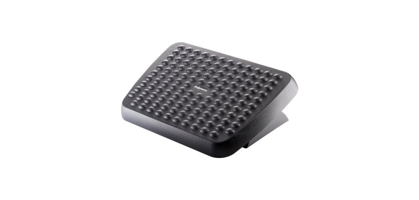 Fellowes Foot Rest Under Desk - Standard Foot Support Ergonomic Foot Rest with Textured Surface - Foot Rest Stool for Office & Home Use - Black