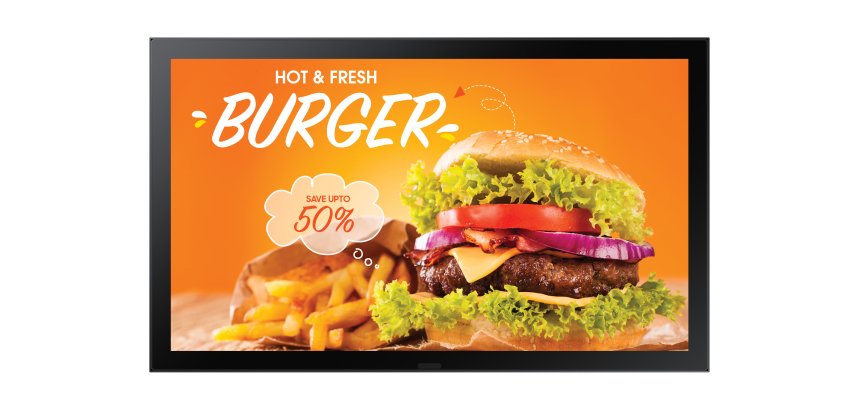 Samsung OH24B Pantalla plana para señalización digital 61 cm (24") LCD Wifi 1500 cd / m² Full HD Negro Procesador incorporado Tizen 6.5 24/7