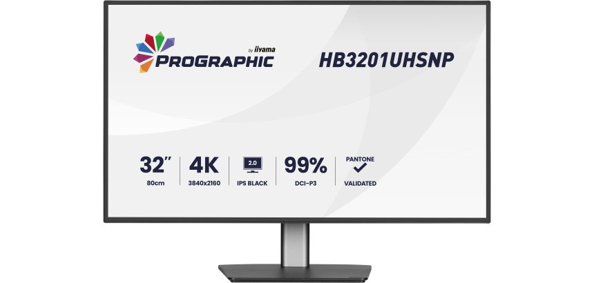 iiyama ProGraphic HB3201UHSNP-B1 computer monitor 80 cm (31.5") 3840 x 2160 Pixels 4K Ultra HD Zwart