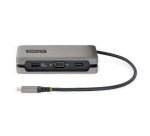 StarTech.com USB-C Multiport Adapter, 4K 60Hz HDMI/VGA, 3-Port USB Hub, 100W Power Delivery Pass-Through, GbE, Travel Docking Station met Charging, Mini Dock, 30cm Wrap-Around Kabel