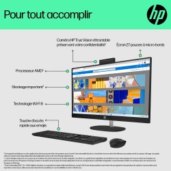 HP All-in-One 27-cr0060nf PC AMD Ryzen™ 7 16 Go DDR4-SDRAM 512 Go SSD Windows 11 Home