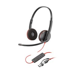 Poly Micro-casque Blackwire 3220 stéréo USB-C + adaptateur USB-C/A