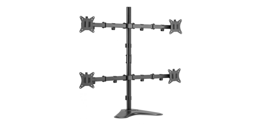 Equip Soporte de mesa articulado para monitor cuádruple de 17"-32