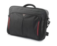 DELL Classic+ 45,7 cm (18") Malette Noir, Rouge