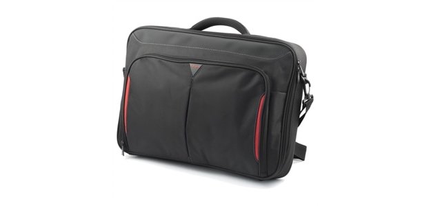 DELL Classic+ 45,7 cm (18") Mallette Noir, Rouge