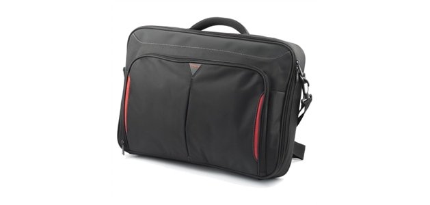 DELL Classic+ 45,7 cm (18") Malette Noir, Rouge