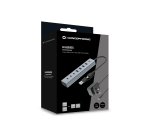Conceptronic HUBBIES20GP 7-Port USB 3.0 Hub with Power Adapter, 5Gbps, USB-C x 3, USB-A x 4