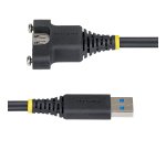 StarTech.com Cable de Montaje en Panel USB-A de 2m - Alargador USB Macho a Hembra - Cable Adaptador Extensor USB de 5Gbps