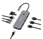 Verbatim CMH-09 USB Type-C 10000 Mbit/s Argent