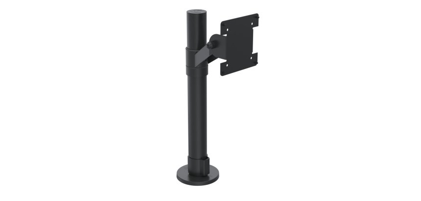 Ergonomic Solutions SpacePole POS SPV1101-FX-02 accessoire de système de paiement en point de vente Noir Métal 75 x 75 mm 100 x 100 mm