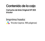 HP Cartucho de tinta Original 303 tricolor
