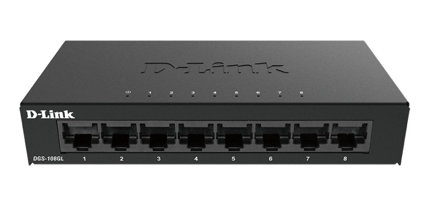 D-Link DGS-108GL Non-géré Gigabit Ethernet (10/100/1000) Noir