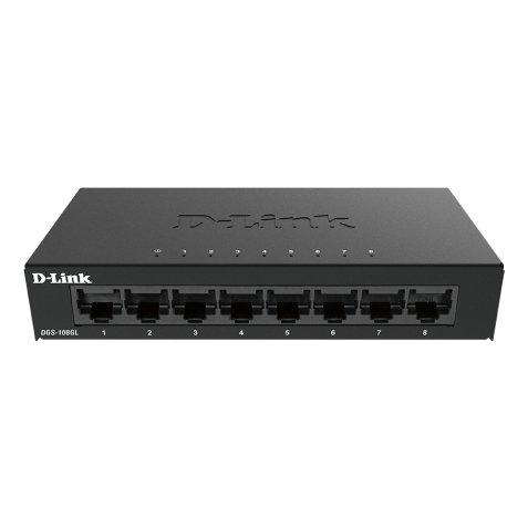D-Link DGS-108GL Non-géré Gigabit Ethernet (10/100/1000) Noir
