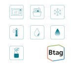 Brother BTAG-P35 – Ruban adhésif Brotherblanc sur rose, 12 mm de large, non laminé