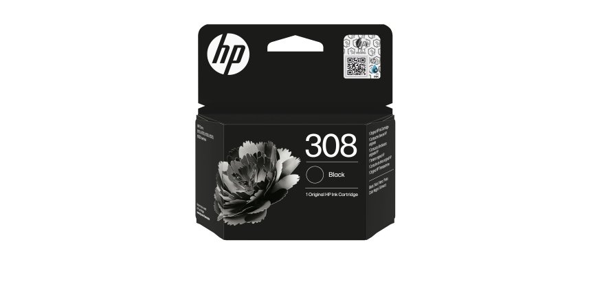 HP Cartucho de Tinta Original 308 negra