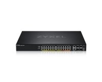 Zyxel XGS2220-30HP Géré L3 Gigabit Ethernet (10/100/1000) Connexion Ethernet, supportant l'alimentation via ce port (PoE) Noir