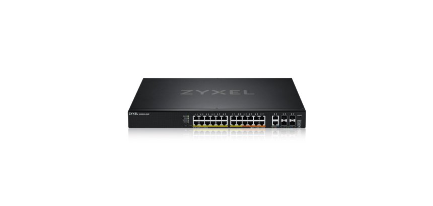 Zyxel XGS2220-30HP Géré L3 Gigabit Ethernet (10/100/1000) Connexion Ethernet, supportant l'alimentation via ce port (PoE) Noir