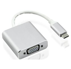 Nilox USB Type-C - VGA M/F USB graphics adapter Silver