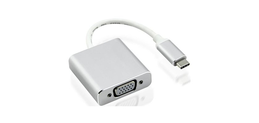Nilox USB Type-C - VGA M/F USB graphics adapter Silver