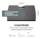 Fellowes Repose-pieds réglable Office Suites Microban