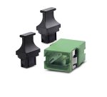 StarTech.com Coupleur MPO/MTP, Adaptateur Fibre Optique Monomode/Multimode, Clé Vers le Haut/Clé vers le Bas, Coupleur Fibre Optique MPO/MTP - Vert