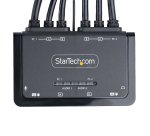 StarTech.com Switch KVM 2 Ports avec Câble HDMI, 4K 60Hz - Commutateur KVM Compact avec Câbles Intégrés USB-A/HDMI/Audio de 1,5 m - Alimenté par Bus - Switch KVM HDMI 4K - Commutation à Distance