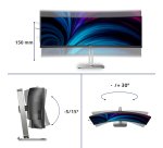 Philips 5000 series 49B2U5900C/00 écran plat de PC 124 cm (48.8") 5120 x 1440 pixels Dual QHD LCD Noir