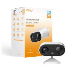 Imou Cell GO Full Color 2K (3MP) Telecamera Wi-Fi Esterno/Interno Batteria Senza Fili, Rilevamento PIR/Umano, Visione Notturna a Colori, Audio Bidirezionale con Voce Personalizzata, IP65