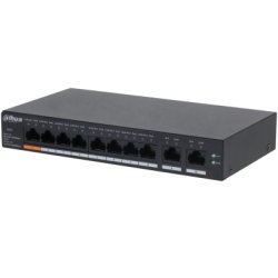 Dahua Technology CS4010-8GT-60 Managed L2 Gigabit Ethernet (10/100/1000) Power over Ethernet (PoE) Desktop/Wall-Mounting Black