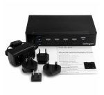 StarTech.com Switch KVM USB DisplayPort à 4 ports avec hub USB 3.0 intégré - 4K 30 Hz