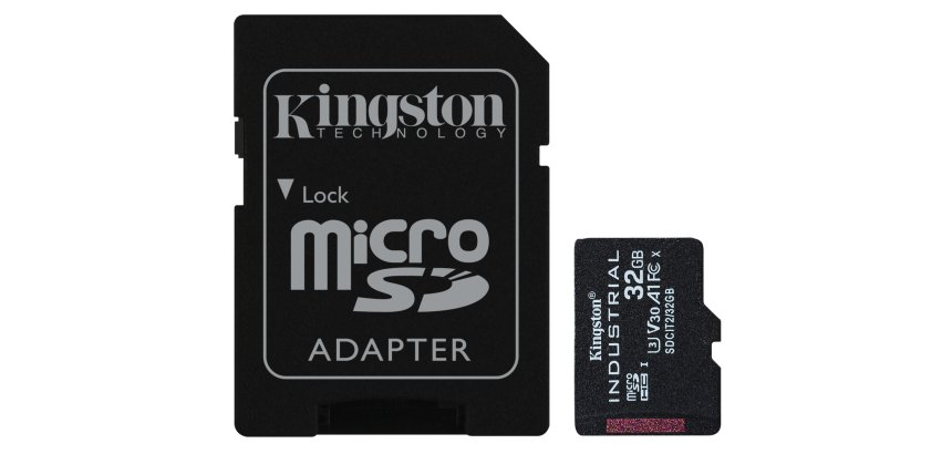 Kingston Technology Tarjeta 32GB microSDHC Industrial C10 A1 pSLC + adaptador SD