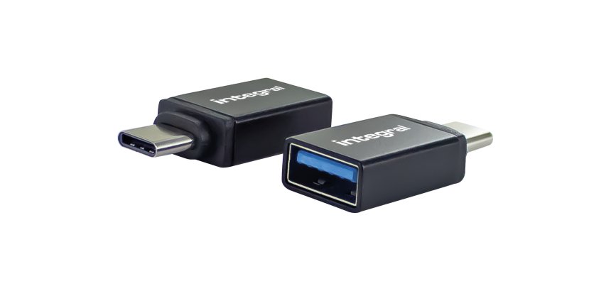 Integral INADUSB3.0ATOCTW changeur de genre de câble USB Type-A USB Type-C Noir